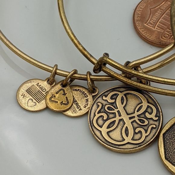 Alex and Ani Rafaleian Silver Set of 3 Bracelets - Picture 7 of 10
